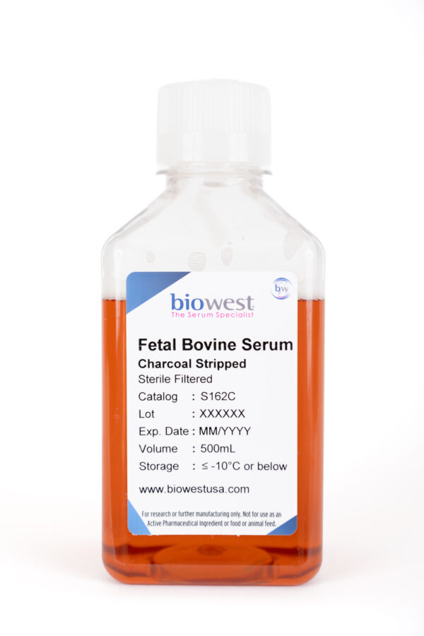 Product bottle photo of Charcoal Stripped Fetal Bovine Serum 500mL