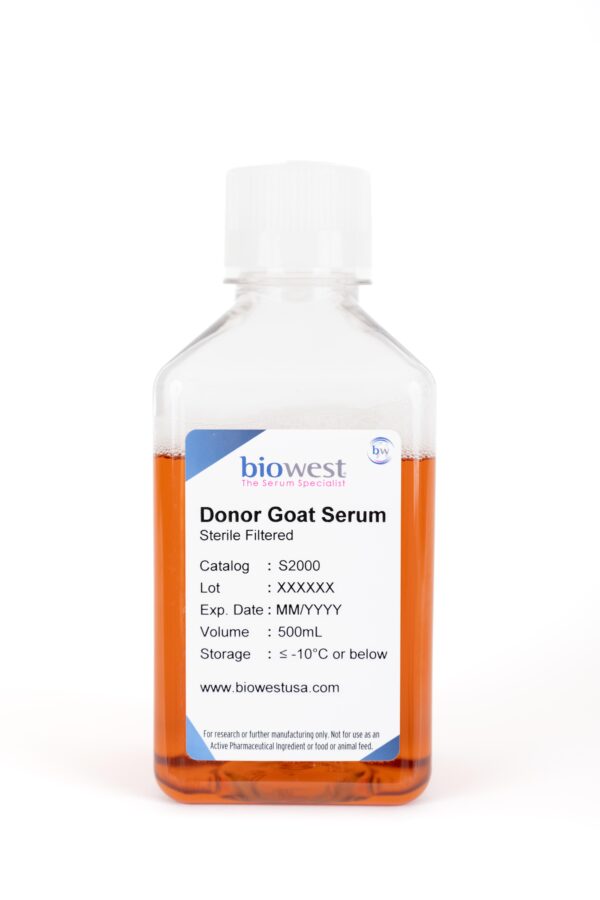 Product bottle photo of Donor Goat Serum 500mL