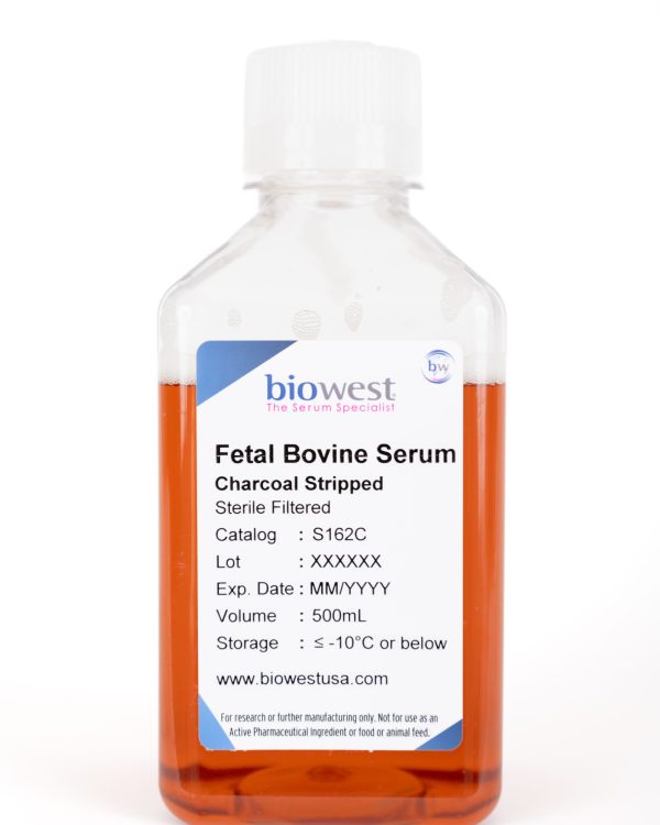 Product bottle photo of Charcoal Stripped Fetal Bovine Serum 500mL